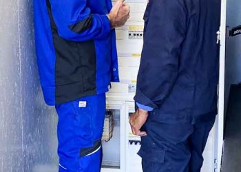 control unit for containerized system