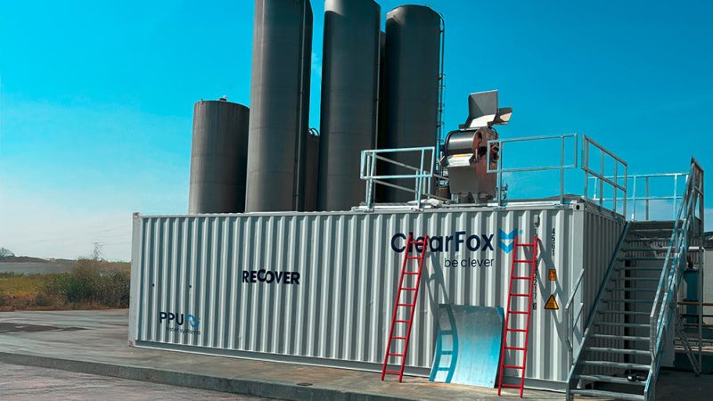 ClearFox containerized plastic recycling wastewater treatment plant