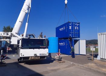 ClearFox containerized wastewater treatment plant