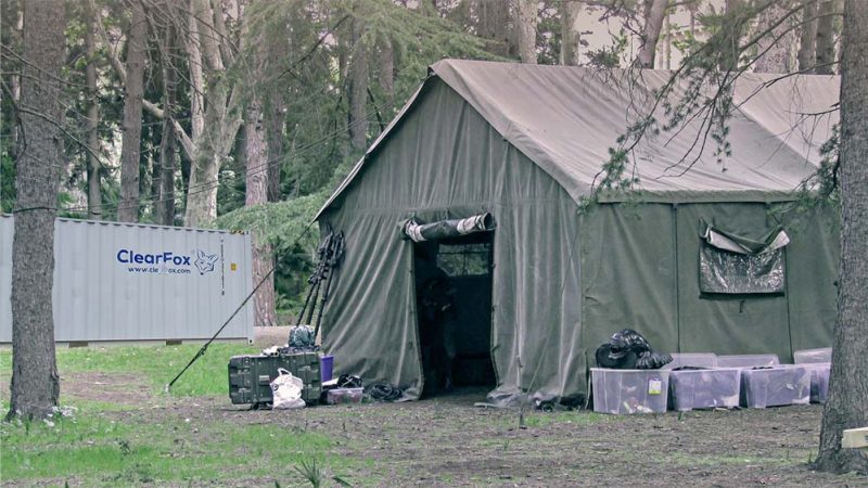 Wastewater treatment plant for a worker camp